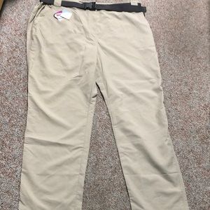 Travel Smith Women Hiking/Trekking Belted Supplex Tan size 3X